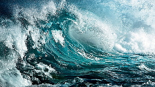 waves, sea, nature HD wallpaper