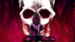 skeleton wallpaper, Hunter x Hunter, anime, Netero  Isaac