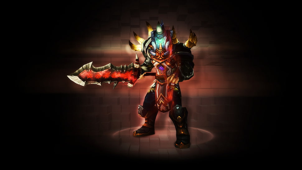 warrior holding sword digital wallpaper, World of Warcraft HD wallpaper