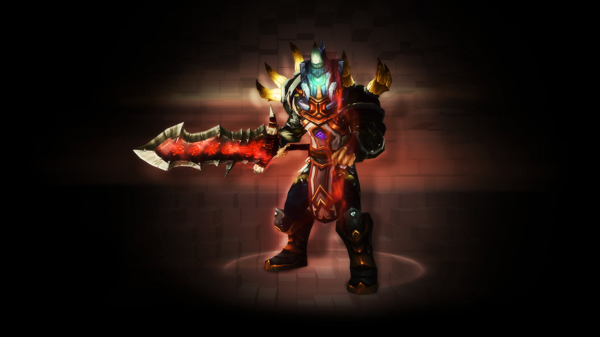 warrior holding sword digital wallpaper, World of Warcraft