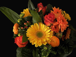 bouquet of flowers in close-up photography