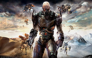 robot character digital wallpaper, video games, Quake, strogg, Enemy Territory: Quake Wars