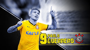 Paolo Guerrero soccer player, Corinthians, soccer, Paolo Guerrero, men HD wallpaper