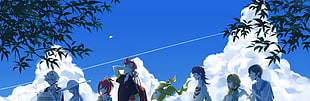 anime character wallpaper, Kiznaiver, Sonozaki Noriko, Katsuhira Agata, Niiyama Niko HD wallpaper