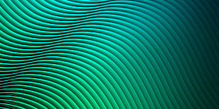 2-tone green illusional wave illustration