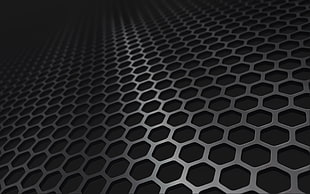 black and white quatrefoil area rug, hexagon, Solaris HD wallpaper