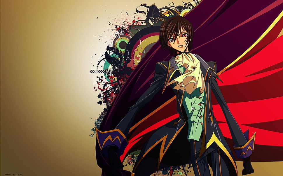 black haired man anime character wallpaper, Code Geass, anime HD wallpaper