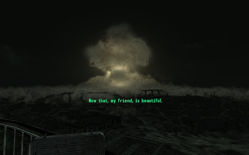 black and green electronic device, atomic bomb, explosion HD wallpaper