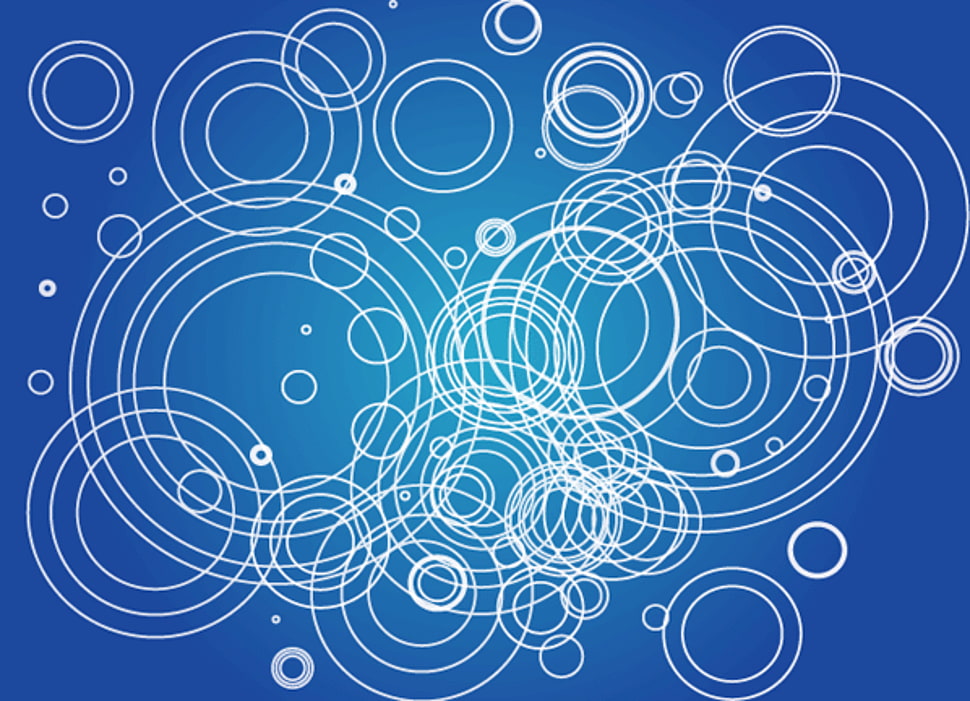 white and blue bobbles HD wallpaper