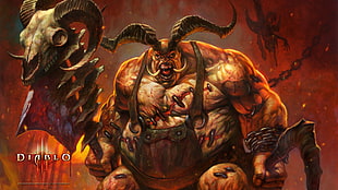 Diablo III illustration, Blizzard Entertainment, Diablo, Diablo III, The Butcher