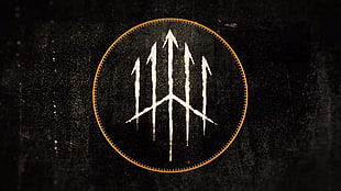 five arrows logo, Wolves At The Gate, logo, black, dark