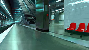 train subway station photo HD wallpaper