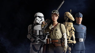 Storm Trooper illustration, Star Wars Battlefront II, Star Wars, video games HD wallpaper