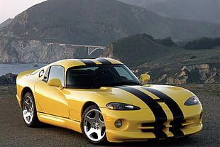 yellow Dodge Viper