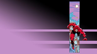 red and black floral area rug, comics, Daredevil HD wallpaper