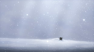 snow covered place wallpaper, Clannad, Ushio Okazaki, Furukawa Nagisa, anime