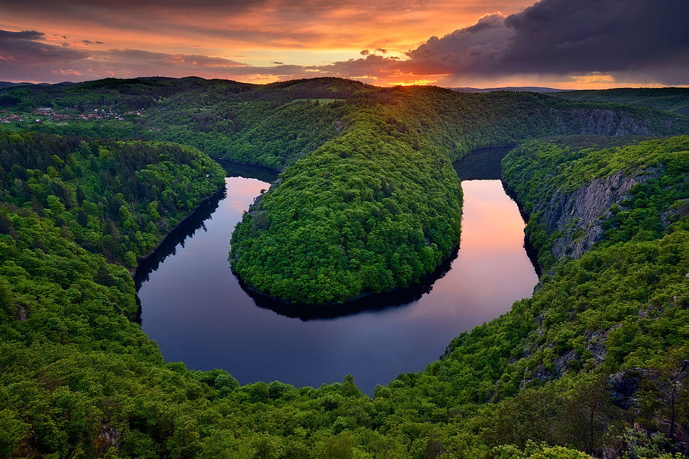 river, river, nature, landscape HD wallpaper