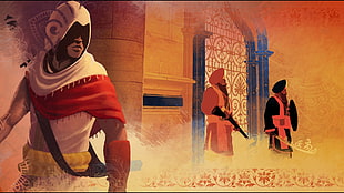 Assassins Creed game cover, Assassin's Creed, India, Altaïr Ibn-La'Ahad