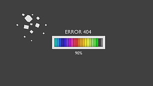 Error 404 digital wallpaper, errors, colorful, warm colors, color codes
