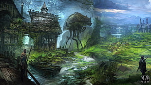 game digital wallpaper, The Elder Scrolls IV: Oblivion, fan art, The Elder Scrolls HD wallpaper