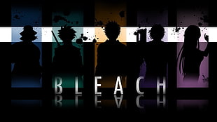 bleach digital wallpaper, anime, Bleach, silhouette