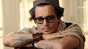 Johnny Depp, Johnny Depp, men, actor, tattoo HD wallpaper