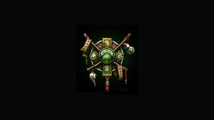 green and brown logo wallpaper, World of Warcraft: Mists of Pandaria, World of Warcraft, video games HD wallpaper