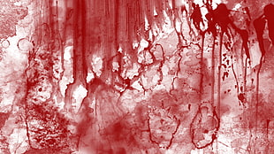 red splatter illustration HD wallpaper