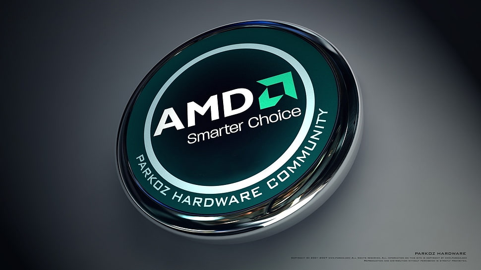 AMD Smarter Choice emblem HD wallpaper