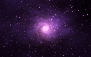 purple galaxy, Apple Inc., space, stars