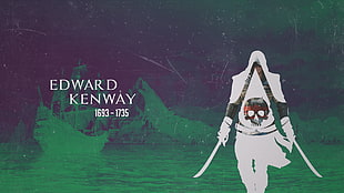 Edward Kenway logo, Assassin's Creed, Edward Kenway, abstract, photo manipulation
