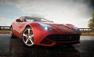 red Ferrari F12 Berlenita