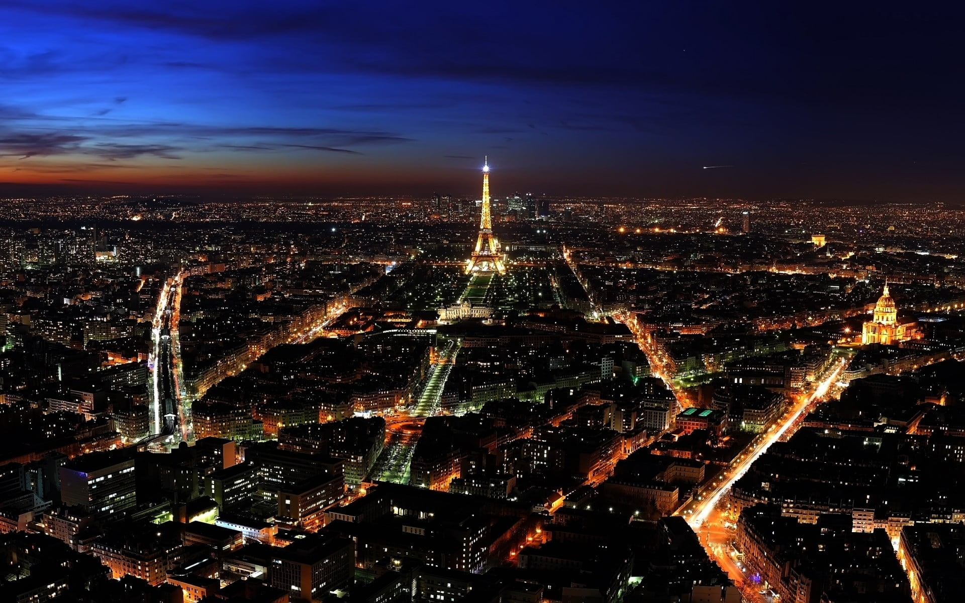 Paris city lights during night time HD | Wallpaper Flare