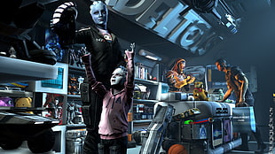 cartoon movie character, Mass Effect, video games, digital art, Liara T'Soni HD wallpaper
