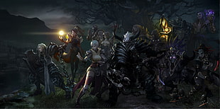 gladiators digital wallpaper, fantasy art, warrior, sword, Diablo 3: Reaper of Souls