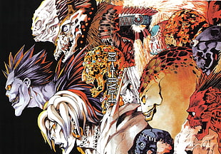 Deathnote digital wallpaper, Death Note, anime, Ryuk, Rem