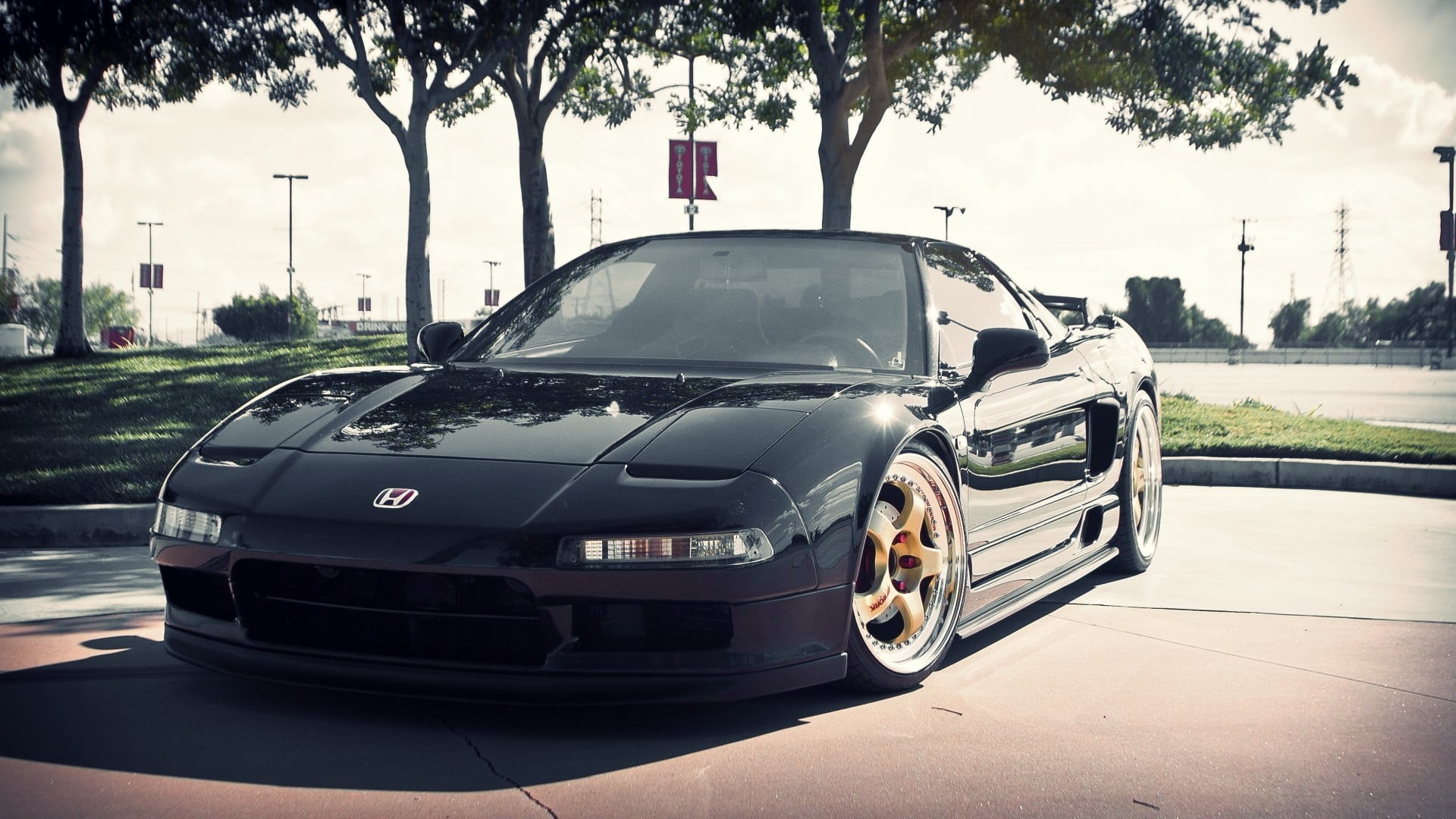 Black Honda coupe, car, Honda NSX, JDM, Honda HD wallpaper | Wallpaper ...