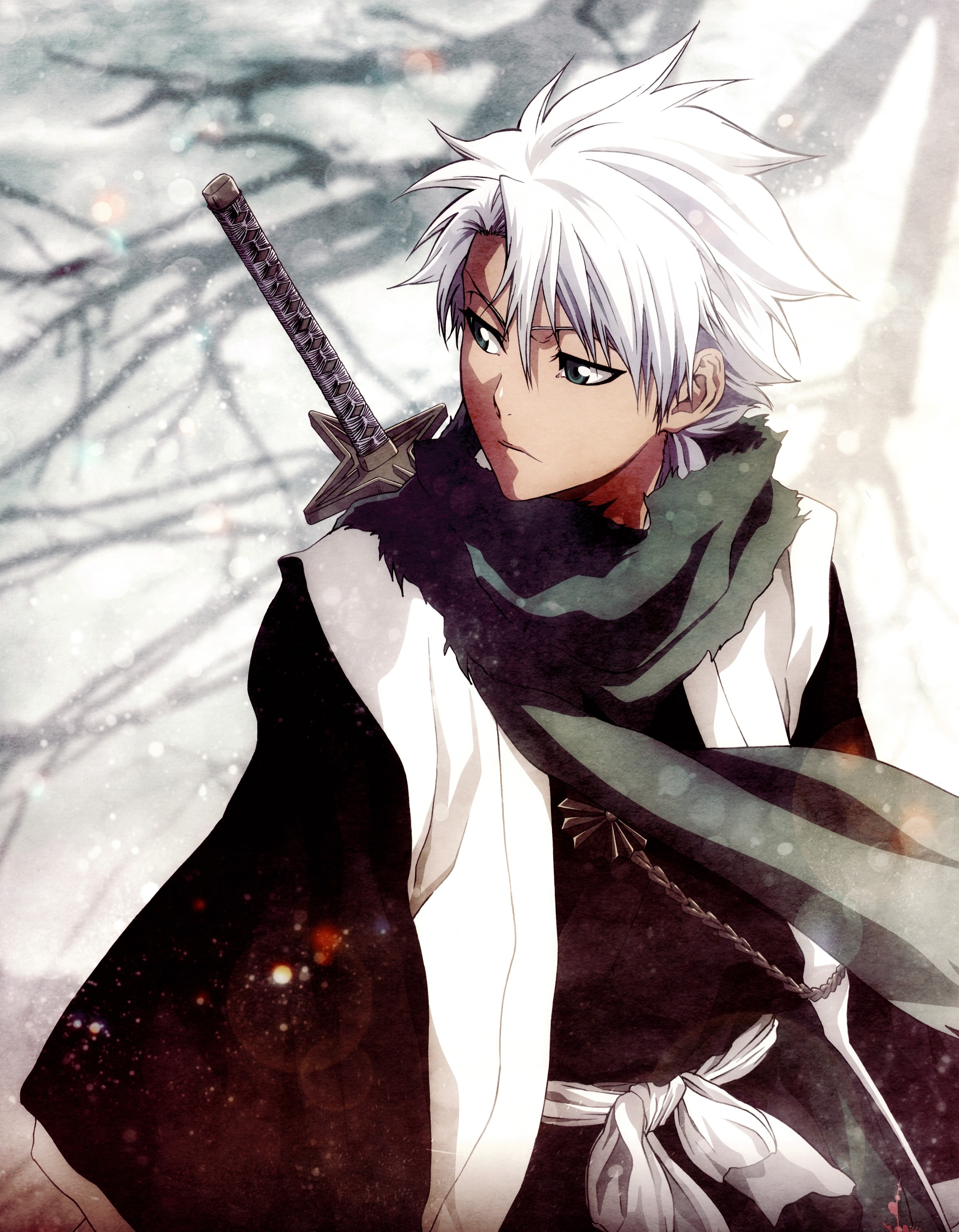 Bleach Captain Sojiro Kusaka Character Bleach Hitsugaya Toshiro Kimono Katana Hd Wallpaper Wallpaper Flare