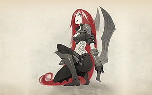 anime woman character digital wallpaper