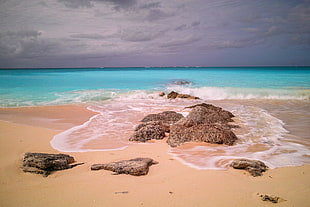 blue sea, nature, photography, landscape, beach HD wallpaper