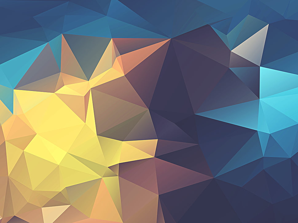 minimalism, abstract, low poly, geometry HD wallpaper