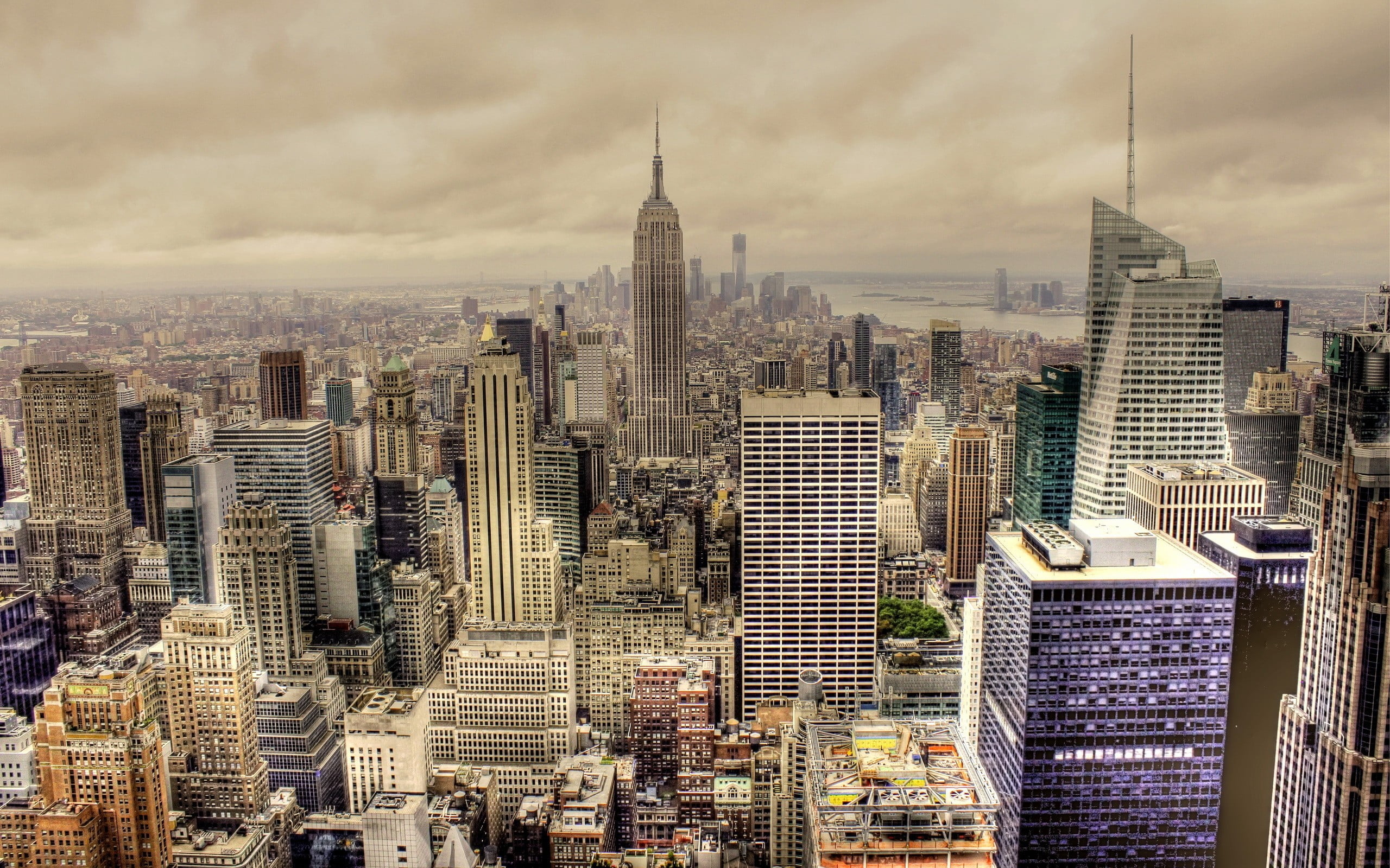 Empire State Building, cityscape, HDR, building, New York City