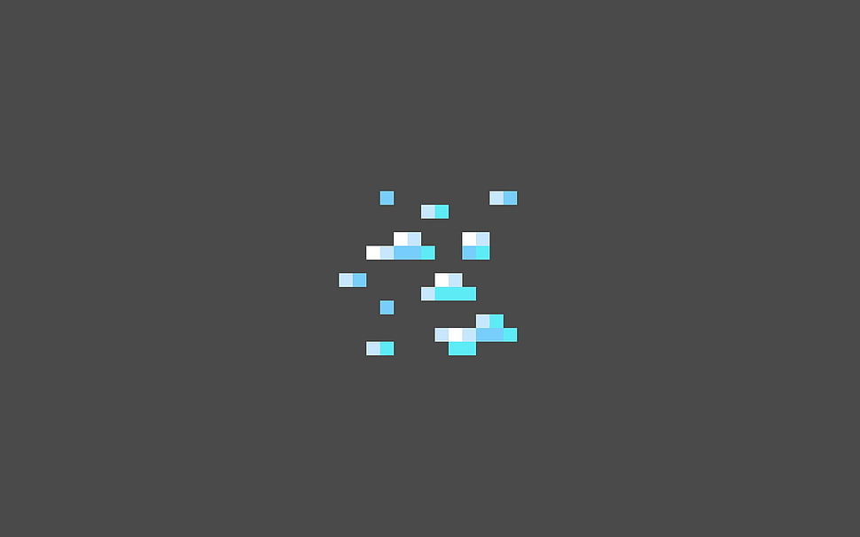 Minecraft diamond ore digital illustration HD wallpaper