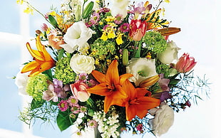 assorted flowers arrangement