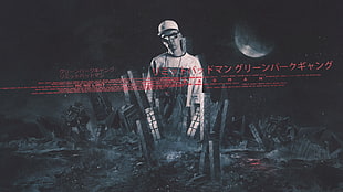 men's white and black long-sleeved shirt, Need for Speed: No Limits, Darkness (KonoSuba), Japanese umbrella HD wallpaper