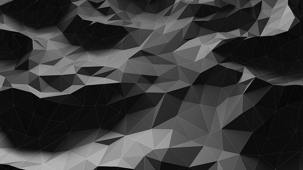 black and gray abstract illustration HD wallpaper