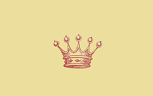 red crown drawing, album covers, music, cake, crown HD wallpaper