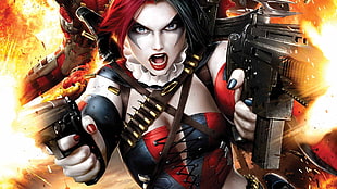Harley Quinn digital wallpaper