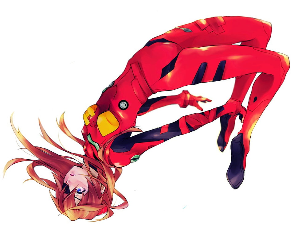 red haired female anime chaarcter, Neon Genesis Evangelion, Asuka Langley Soryu HD wallpaper