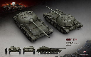 World of Tanks psoter, World of Tanks, tank, Obj. 416, video games HD wallpaper